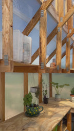 8x10 Skylight Backyard Greenhouse