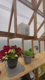 8x10 Skylight Backyard Greenhouse
