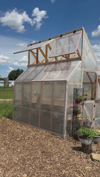 8x10 Skylight Backyard Greenhouse